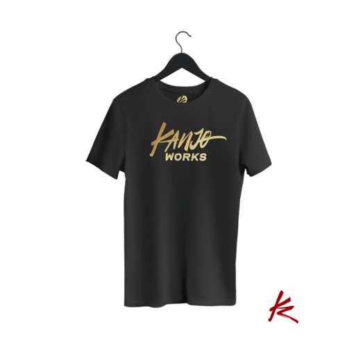 Tričko – KanjoWorks černé GOLD (limited)
