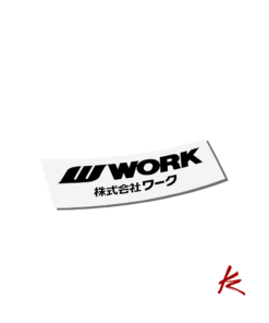 WORK Wheels Japan samolepka